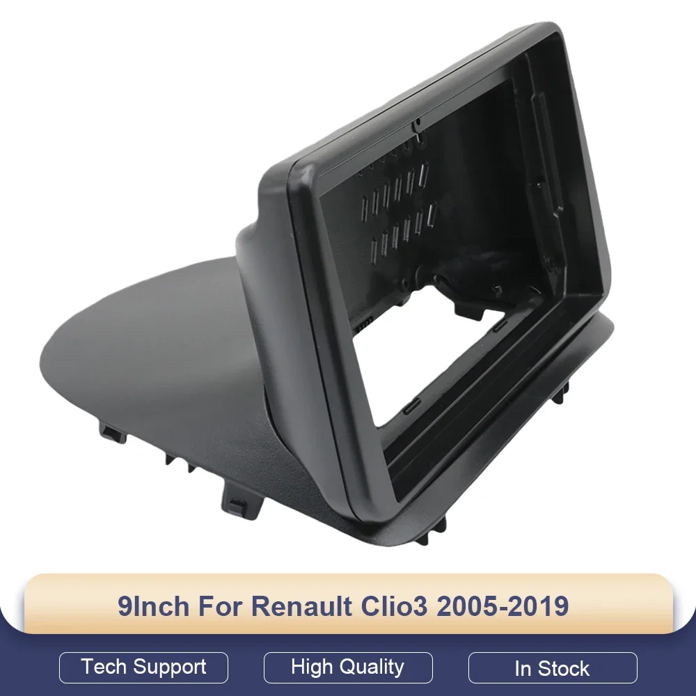 

9-дюймовая установочная рамка для автомагнитолы Renault Clio 3 2005-2019, 2 DIN, Android MP5, стерео, накладка на панель