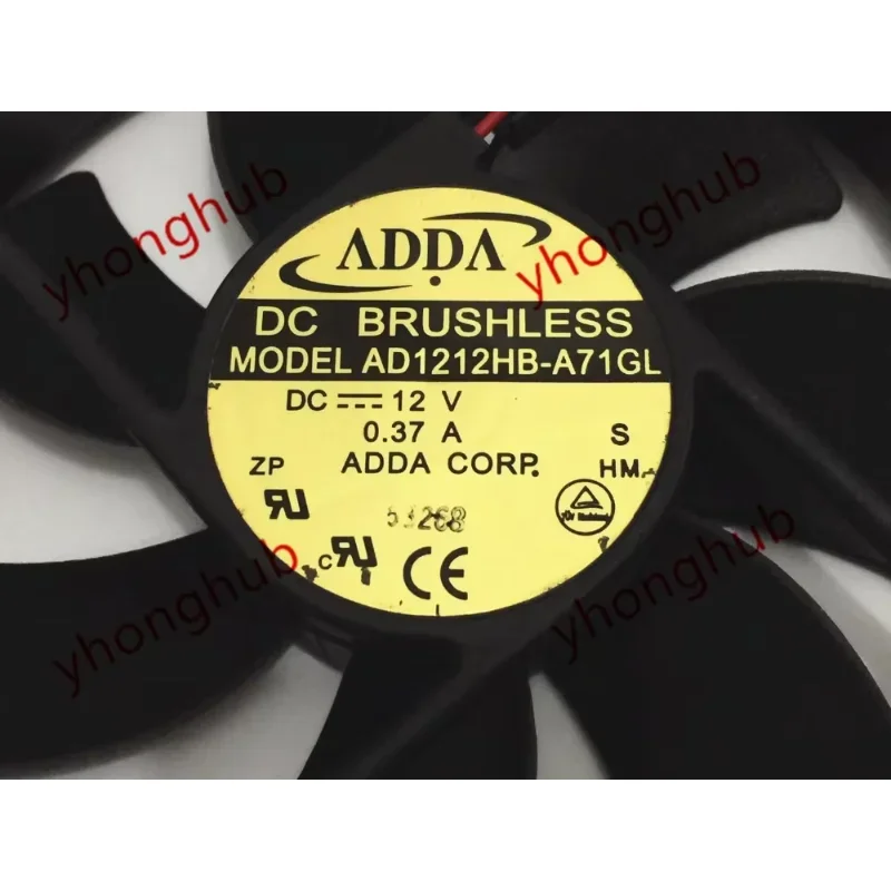 

ADDA AD1212HB-A71GL Охлаждающий вентилятор для сервера DC 12 В 0,37 А 120x120x25 мм 2-проводной