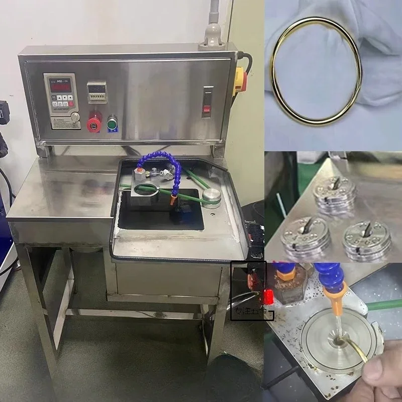 Round belly bracelet Round bracelet polishing machine, gold, silver and copper bracelet mirror polishing calender tool