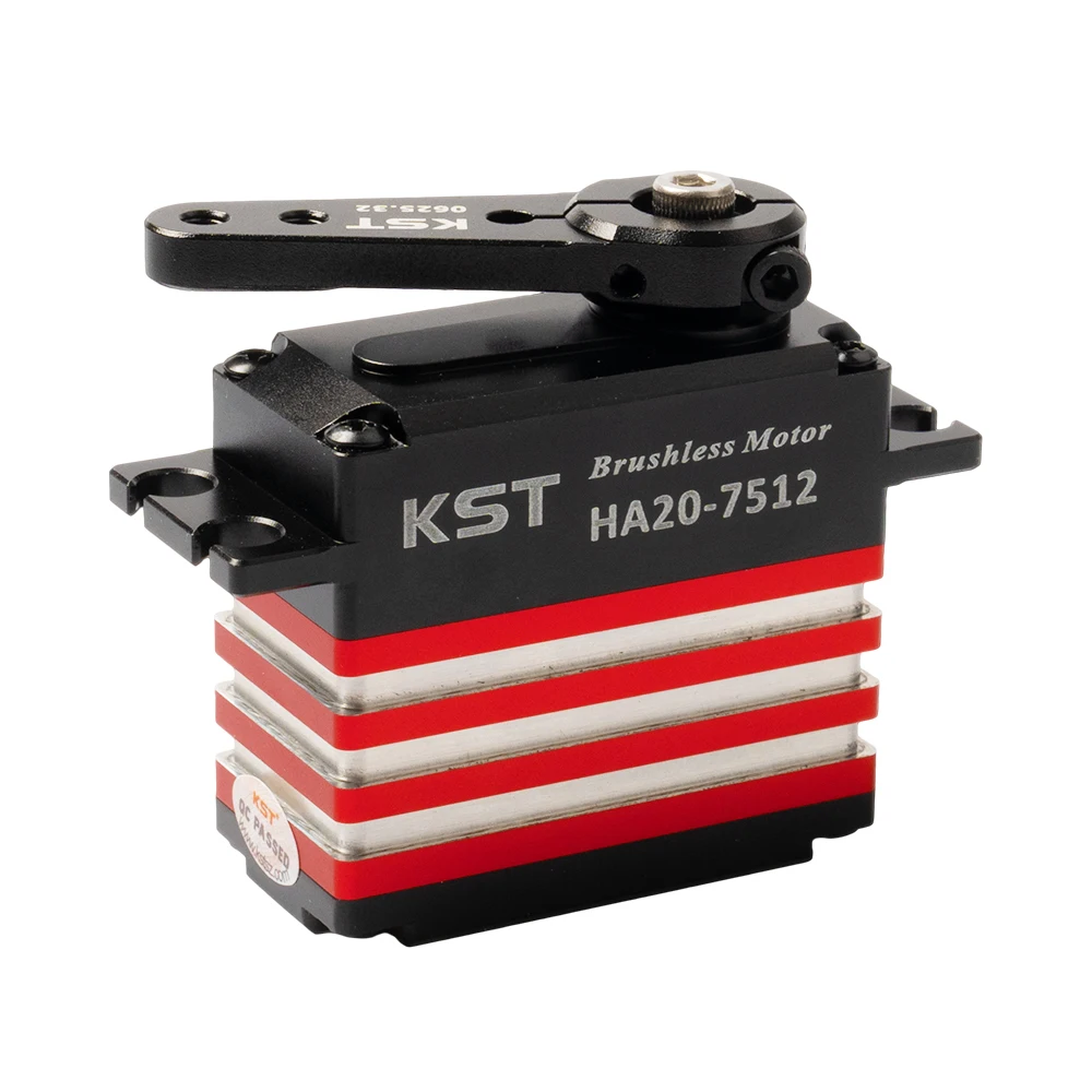 

KST HA20-7512 82 кгс.см 0,11 секунды Бесщеточный стандартный сервопривод с высоким крутящим моментом для радиоуправляемых самолетов большой шкалы