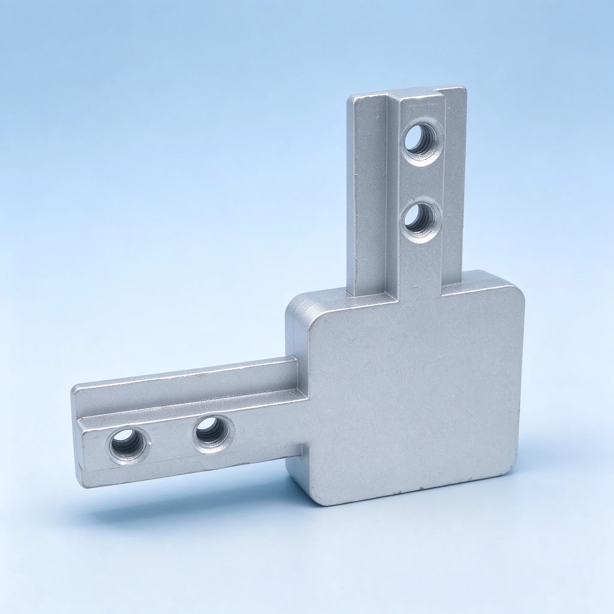 8Pcs 4040 Series 3-Way End Corner Bracket Connector for European Standard 4040 Series T Slot Aluminum Extrusion Profile Silver