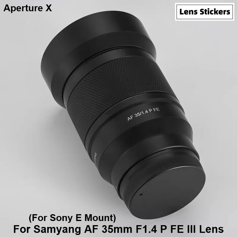 For Samyang AF 35mm F1.4 P FE Third Generation Lens Skin 35F1.4 Lens Sticker AF35 F1.4 Gen3 Lens Skin Wrap Cover