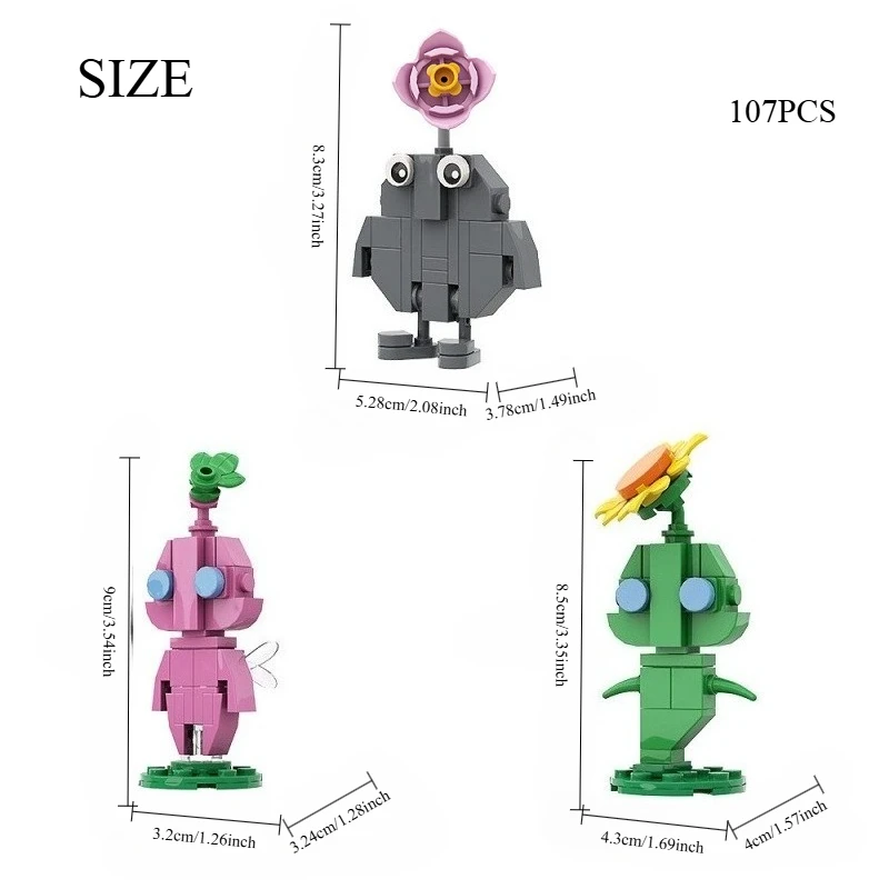 Set Pembuatan Makhluk Mini, Puzzle 3D Hibrida Tanaman Fantasi, Hadiah Skala Mikro Kreatif untuk Remaja & Dewasa