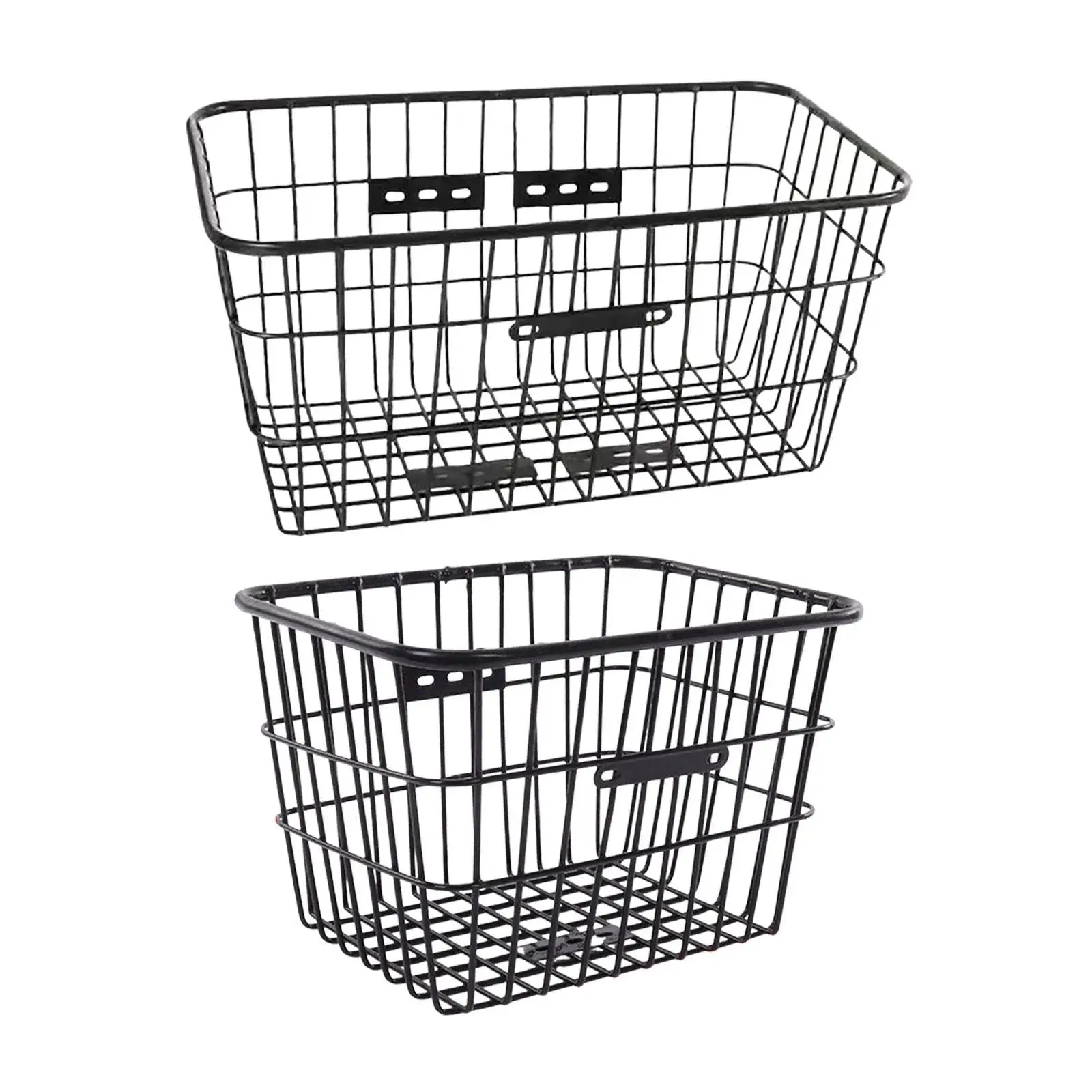 

Велосипедная металлическая проволочная корзина для хранения, быстрая установка без крышки, универсальный грузовой контейнер для езды на багаже, уличный аксессуар