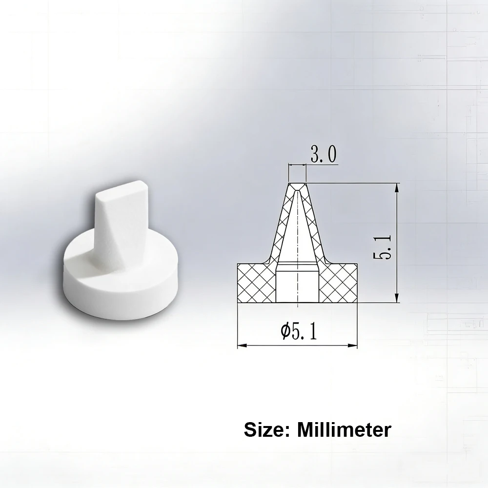 10PCS Low Pressure Clear Silicone Mini Valve for Efficient And Transparent Fluid Management
