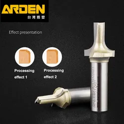 ARDEN Cabinet Door Panel Cutting Tool Woodworking R Corner Cutting Router Bit CNC R Round Edge Trimming Milling Cutter