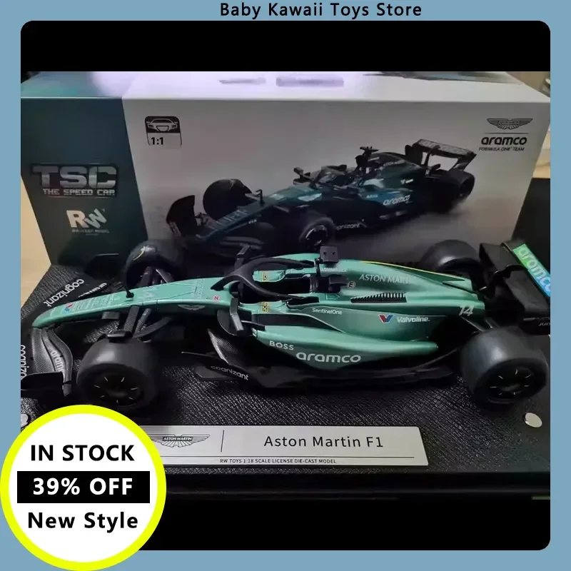 

In Stock Tsc Speed Card 1-18 Aston Martin F1 Racing Alloy Car Model Simulation Collection Ornament Model Gift Male