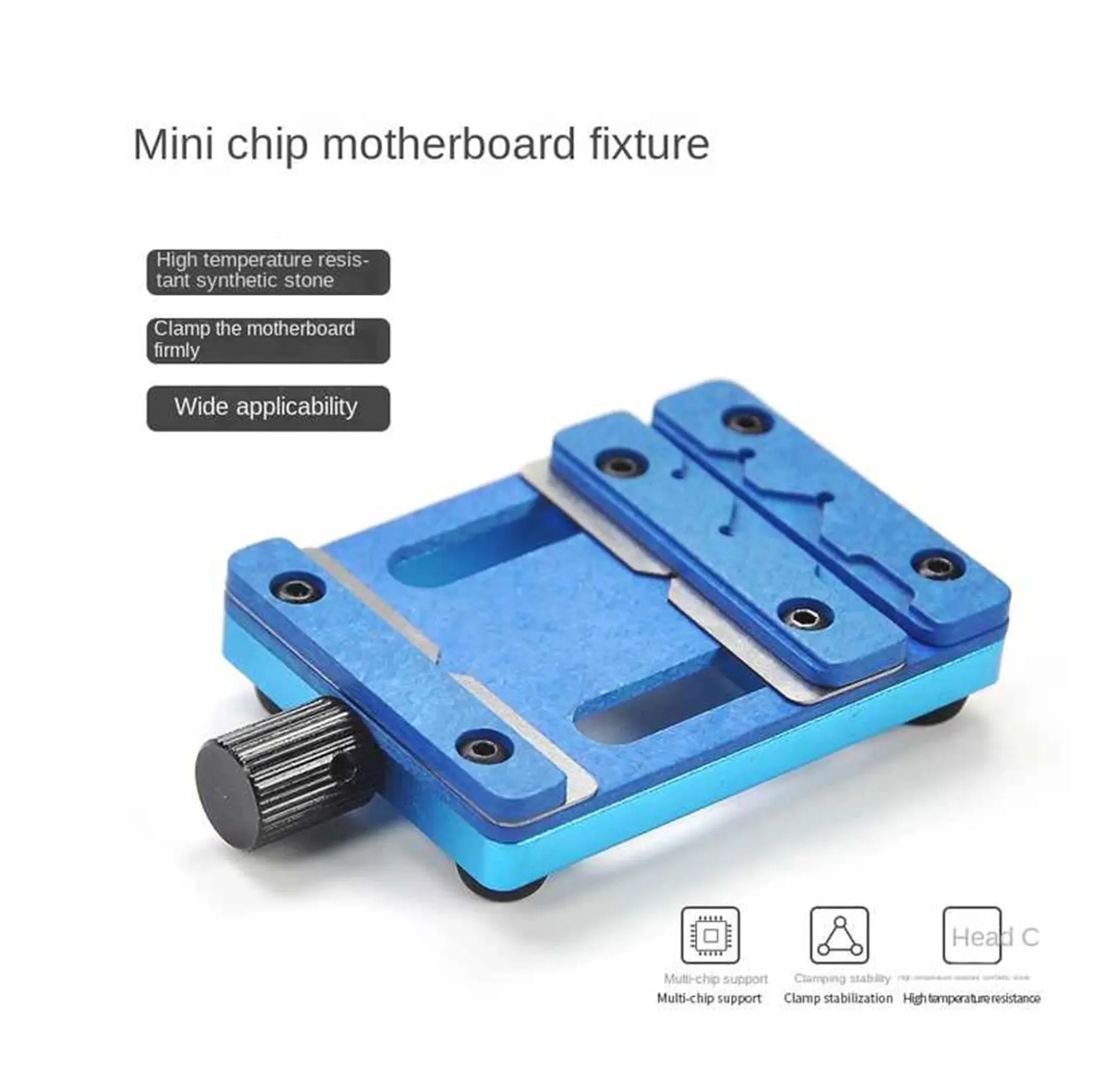 

Mini Chip Motherboard Fixing Fixture - CPU Chip Fixing Clamp for Mobile Phone Repair Motherboard, Microscope-Compatible