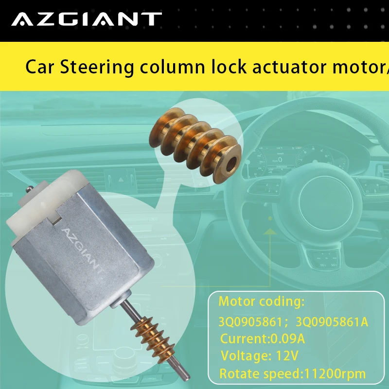 

FC-280PF-20150 Azgiant 12V High Speed Car ESL/ELV Steering Column Lock Motor For Audi TT 8S MK3/Q7 4M 3.0 TDI/S4 B9/RS4 B9 DIY