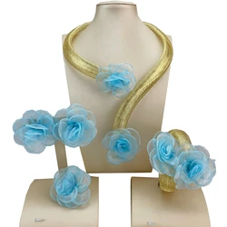 2025 Unique Jewelry Flower Brazilian Jewelry Sets For Women Gifts FHK20858