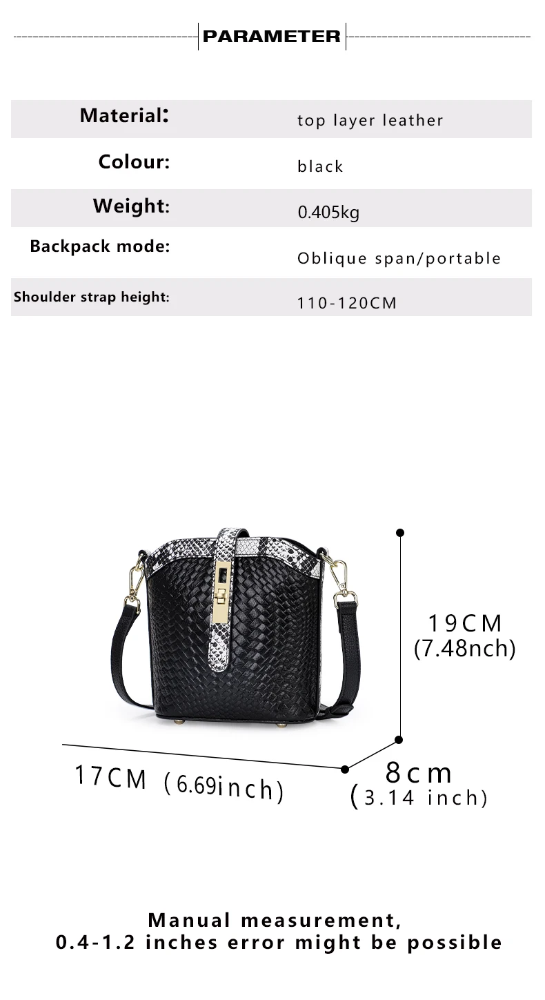 Echte Leder-Bucket-Bag für Damen, Schulter-Crossbody-Tasche aus Rindsleder, 2026 Neuer Trendiger Lässiger Vielseitiger Sommer-Damen-Mini-Bag – Detail 5