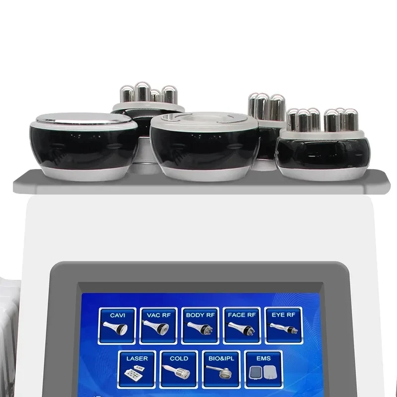 9 In 1 Lipolaser Cavitatie Afslankmachine Rf Skin Lifting Radiofrequentie Lipocavitatie Vetverbrander Lichaam Elektrische Mas