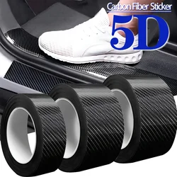 Carbon Fiber Sticker Car Door Sill Protector Film Anti Waterproof Scratch Tape for Auto Door Sill Edge Side Mirror B-pillar