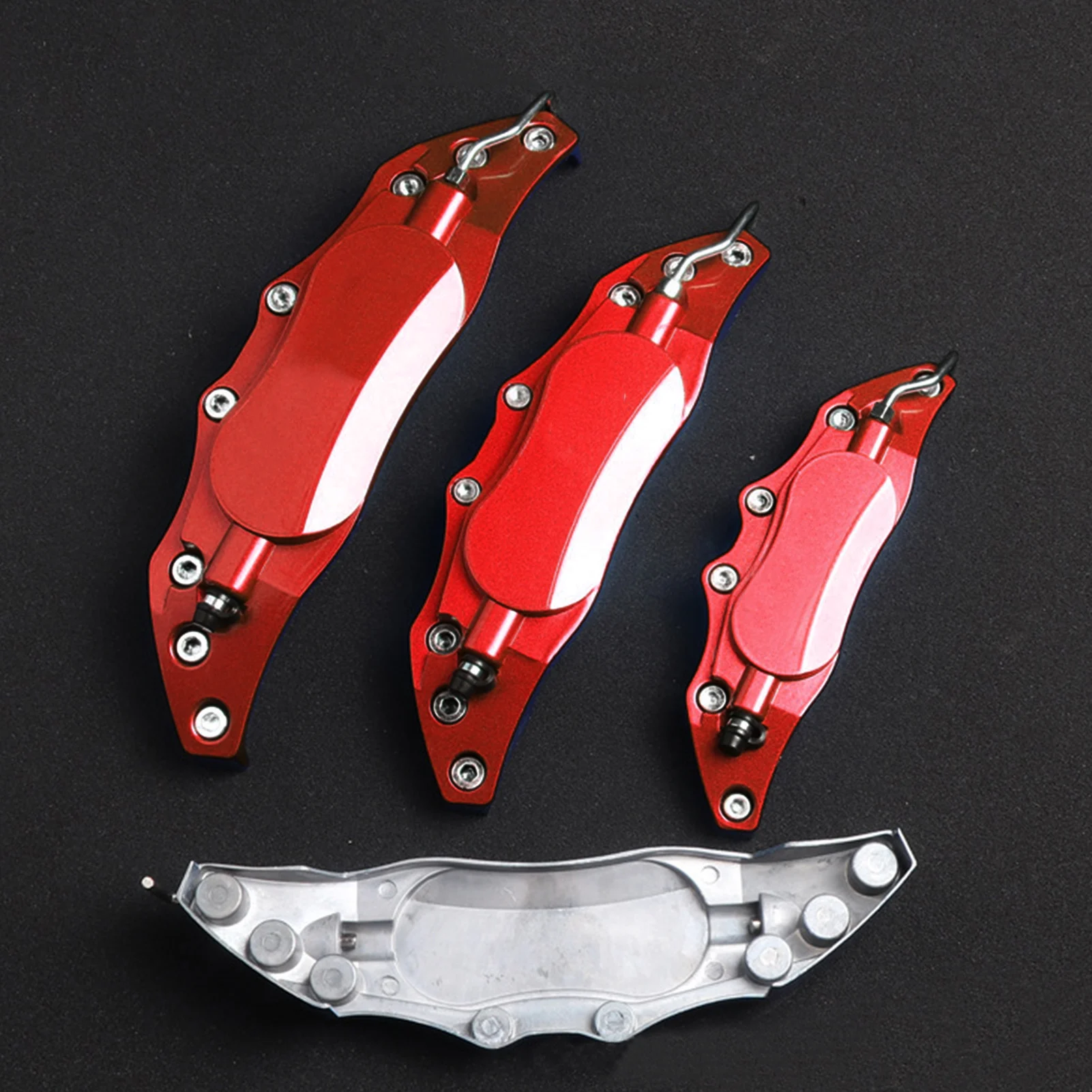 2pcs Aluminum Brake Caliper Cover Brake Disc Caliper Cover Car Styling Universal Caliper Cover Kit Wheel Modification Decoration