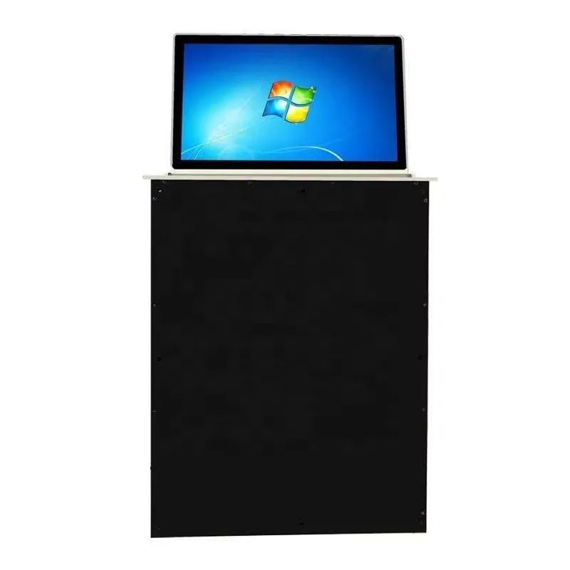15.6 Inch Hidden Desk Retractable Motorized Monitor Lift LCD Monitor Lift for Paperless Conference System for Computer Equipment