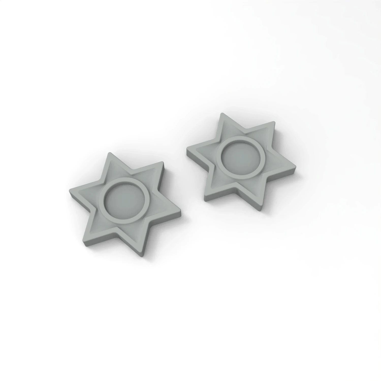 Silicone Mold For Star Of David Tea Light Candle Holder, DIY Concrete Gypsum Resin Casting Mould Jewish Home Decor Craft