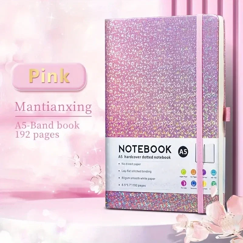 A5 Hardcover Notebook Notepad With Pen Holder Diary Agenda Stationery Notebooks Writing Pads Office School Supplies