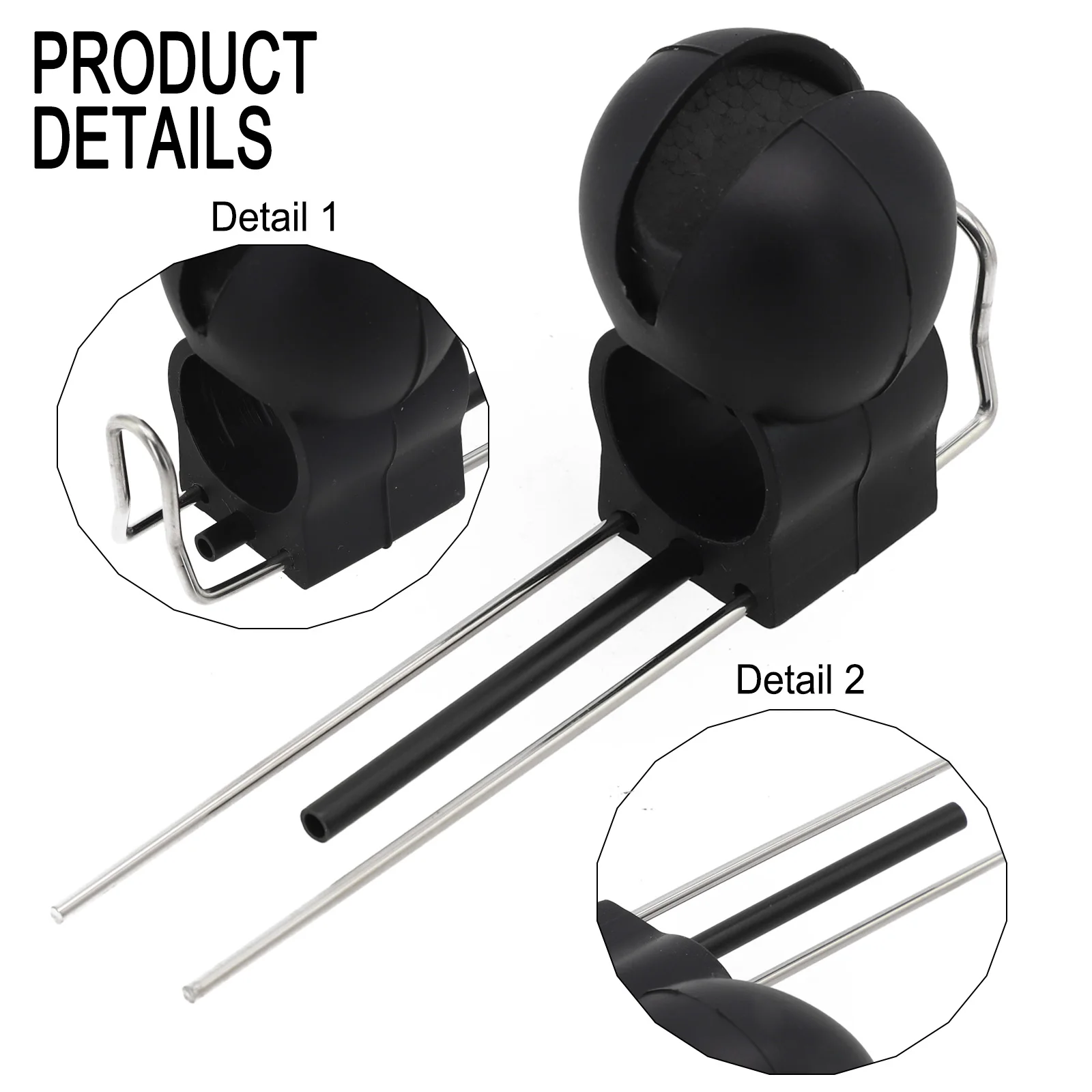 رحلات الصيد، دعامة مكتشف الأسماك، دعامة مضادة للتعليق، مواد عالية الجودة، تصميم خفيف الوزن، هيكل معدني وسيليكون #2