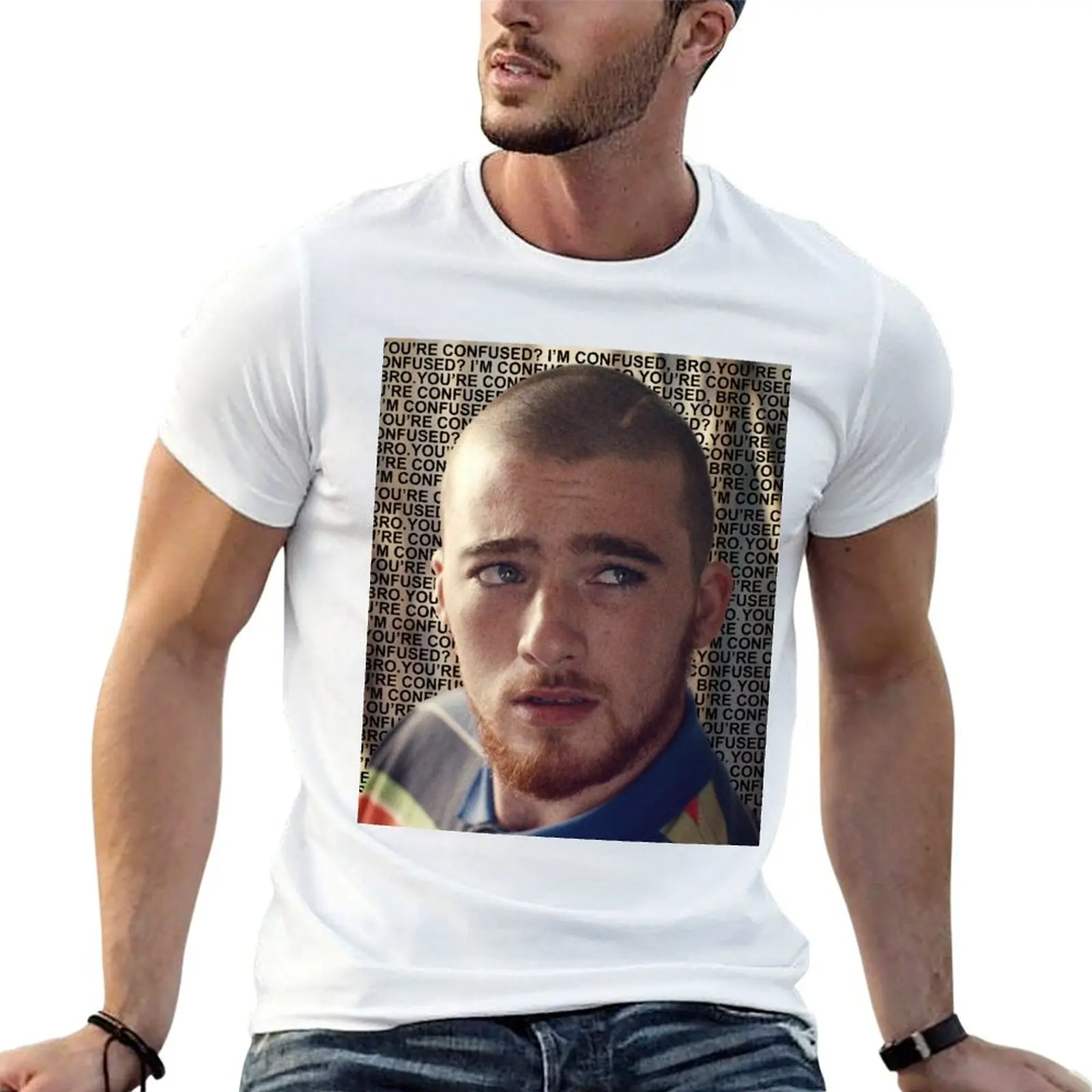 Fez Euphoria (Vous êtes confus ?) Je suis confus, frère. T-shirts pour homme en coton, t-shirts amusants pour homme, t-shirt d'été
