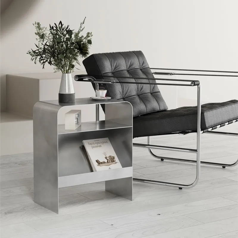 

MOMO Light Luxury Side Table - Internet Famous Small Coffee Table Bedside Living Room Storage Rack Side Cabinet