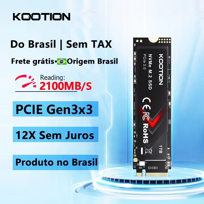 KOOTION X15Lite PCIe M2 SSD NVME M.2 SSD Drive 1TB 512GB 256GB Unidade de estado sólido Disco rígido interno SSD para laptop desktop