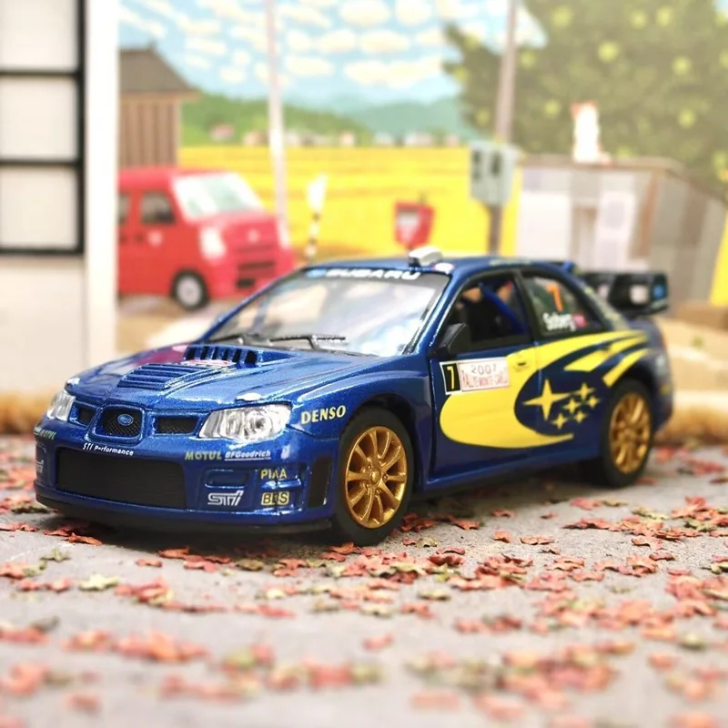 

1:36 Subarus Impreza WRX STI 2007 Alloy Sports Car Model Diecast Metal Track Racing Vehicles Car Model Simulation Kids Toys Gift