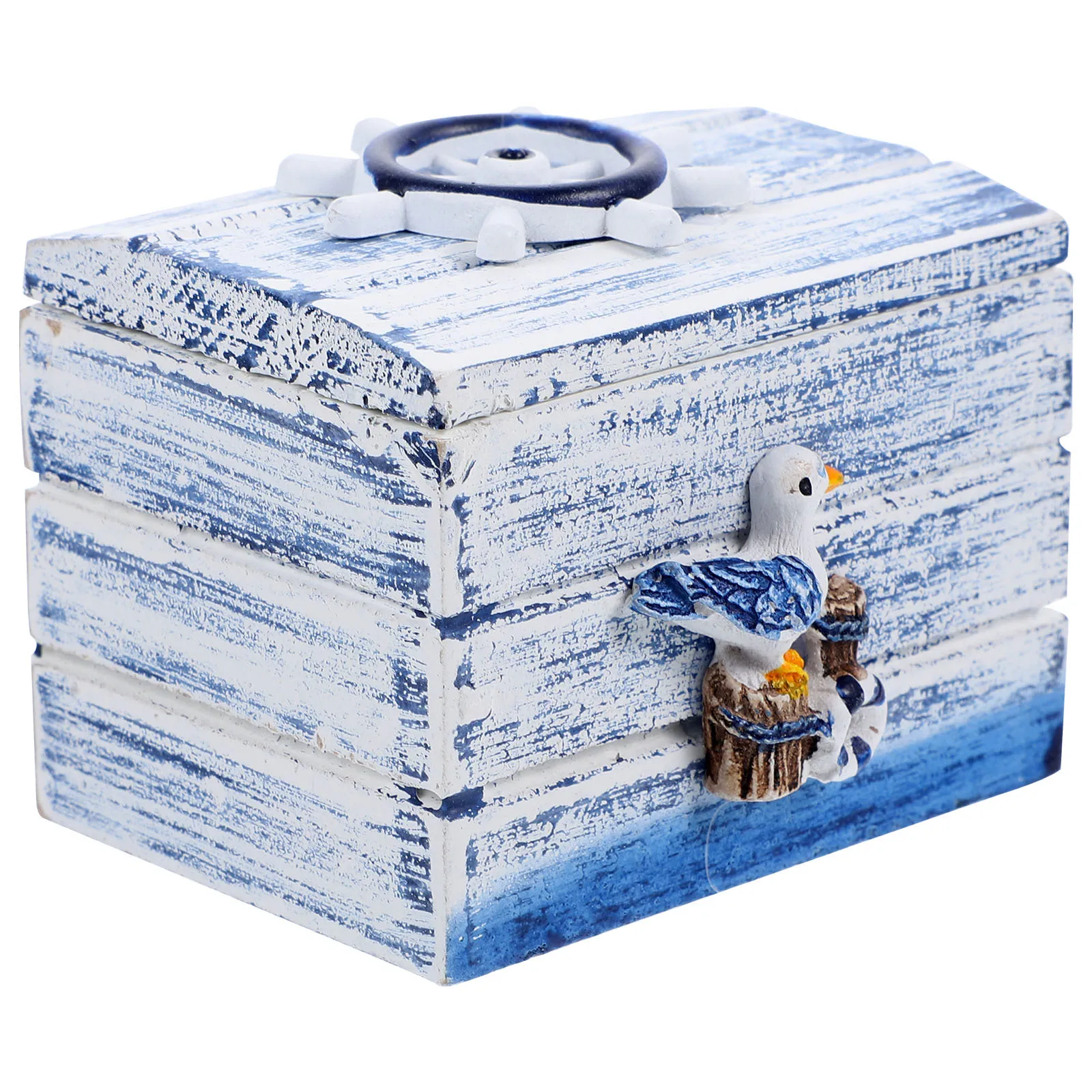 

Средиземноморская деревянная шкатулка для драгоценностей, небольшой органайзер для хранения, прочная практичная декоративная деревянная шкатулка, органайзер для ювелирных изделий в средиземноморском стиле