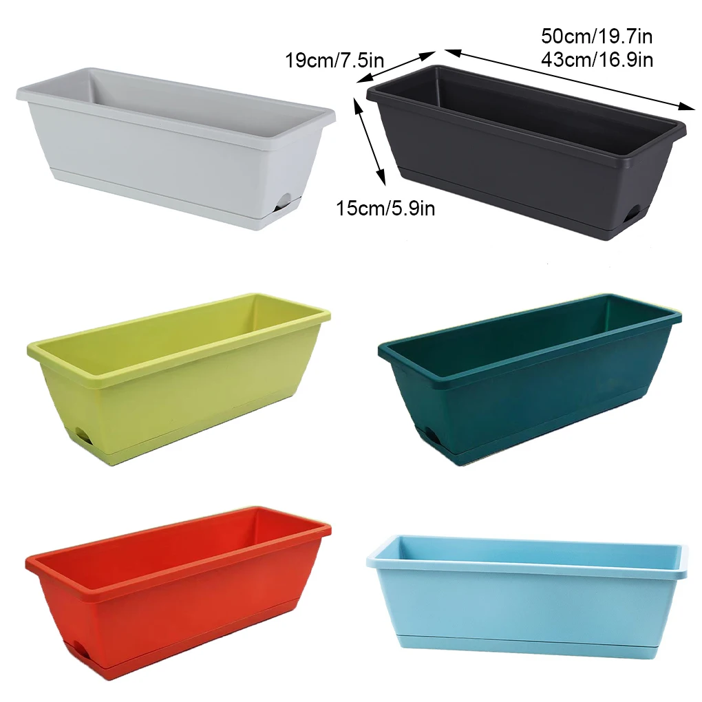 Resin Various Colors And Sizes Of Planter Pots For Every Gardener Materials Rectangular Flower Pot