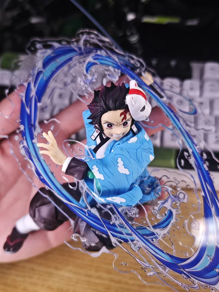 1/12 Tanjiro Anime Boy Mini Trainginging Panno Giacca a vento Cappotto Abbigliamento Accessorio Maschera Decor Giocattoli per Shf Decorazione del corpo maschile