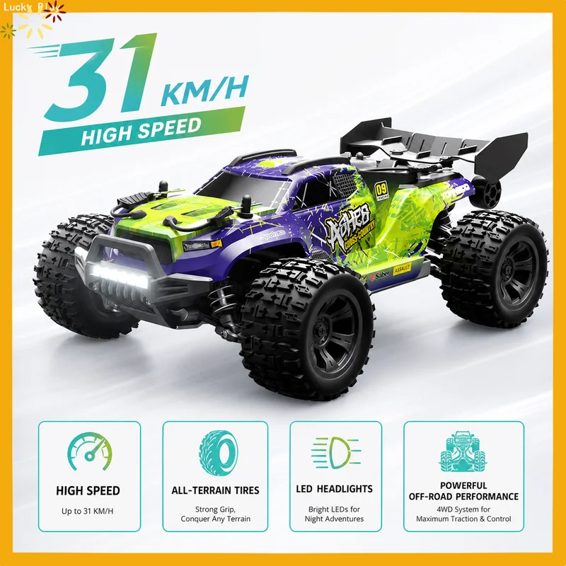 In Stock Scy 18101 1:18 High Speed Brushless Rc Car 4wd Off-Road Monster Truck 28-50km/H Rtr Remote Control Vehicle For Adults