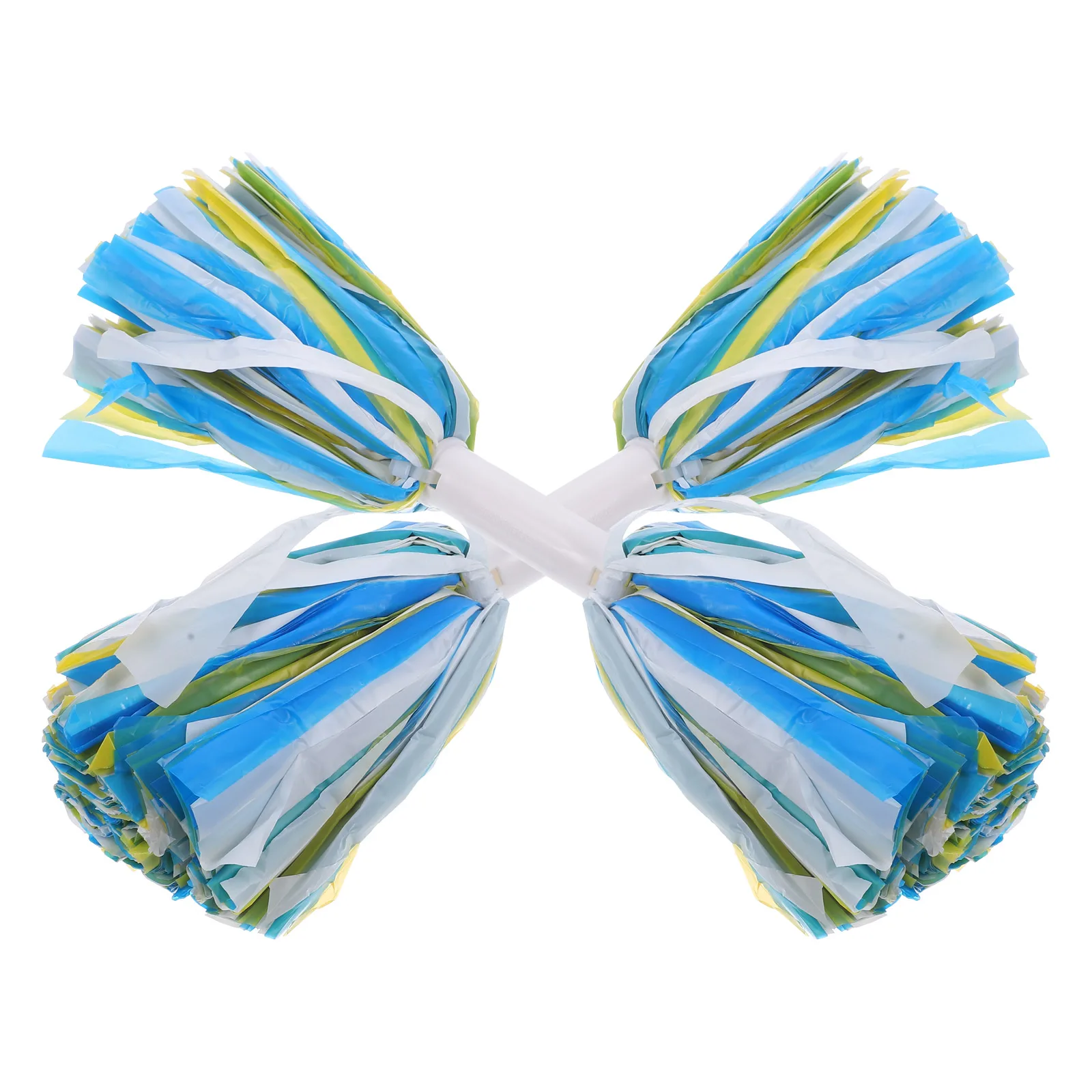 

2pcs Poms Bright Performance Prop Metallic Cheering Pompom Reusable Double Head Props Gymnastics Sports