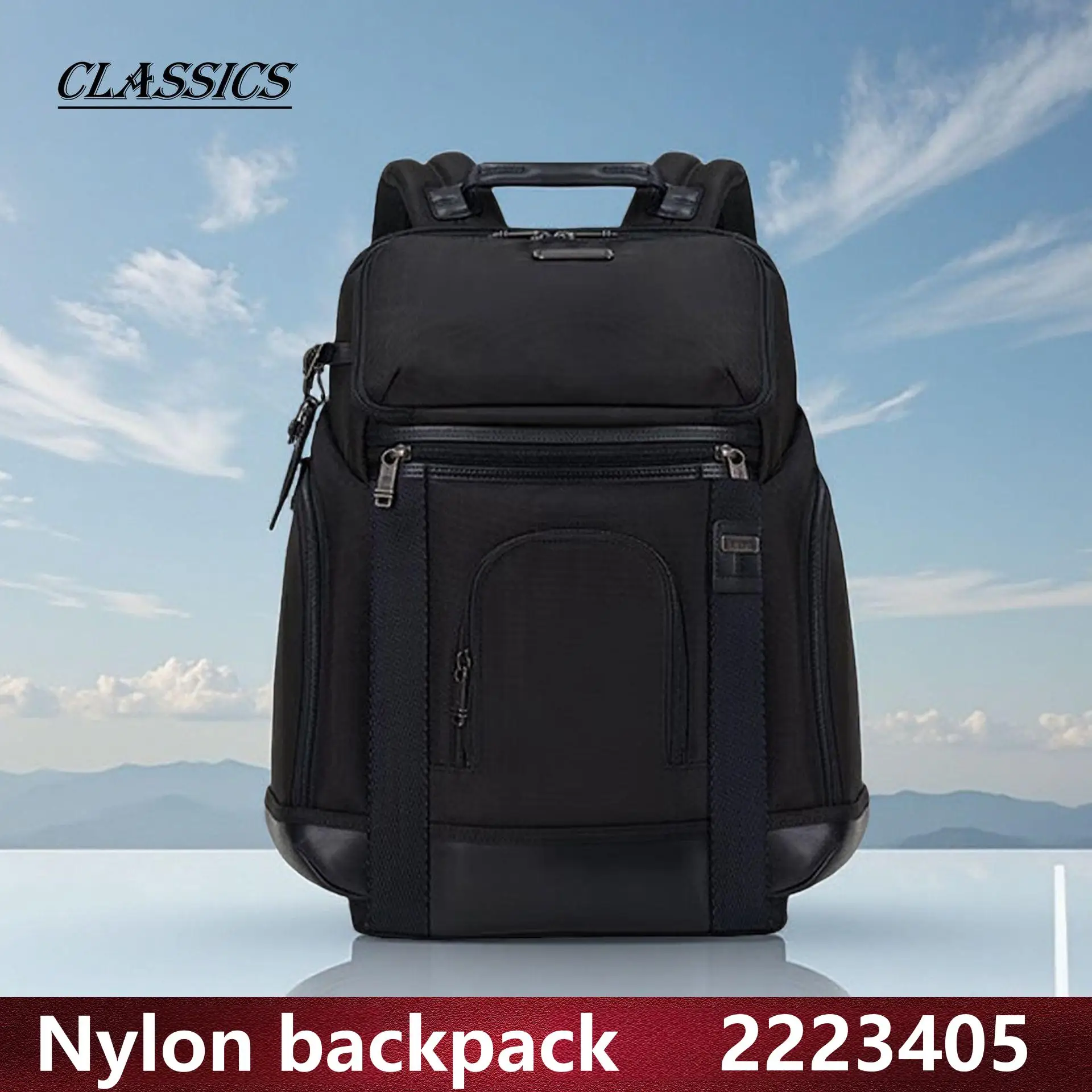 Men's Multi-Scene Nylon Backpack, Refined Outdoor Daypack for Urban Style & Hiking Adventures 2223405