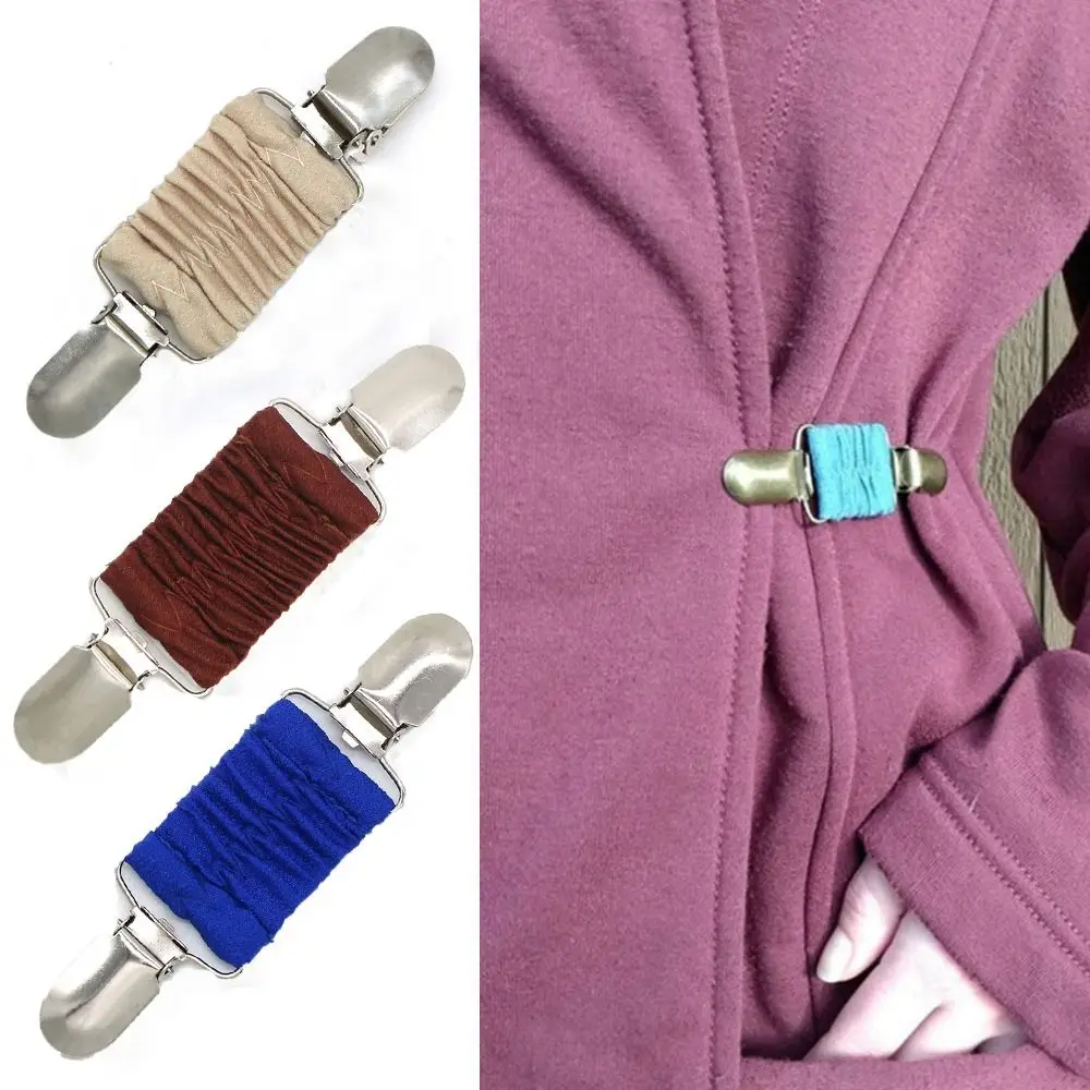 to Tighten Dress Fit Dress Cinch Clips Red Color Fashion Accessories Cardigan Collar Clips Multifunctional Clip Stretchable