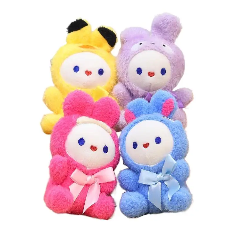 [Solo] lindo vestido cruzado conejito muñeco de peluche colgante llavero mochila colgantes decoración regalos