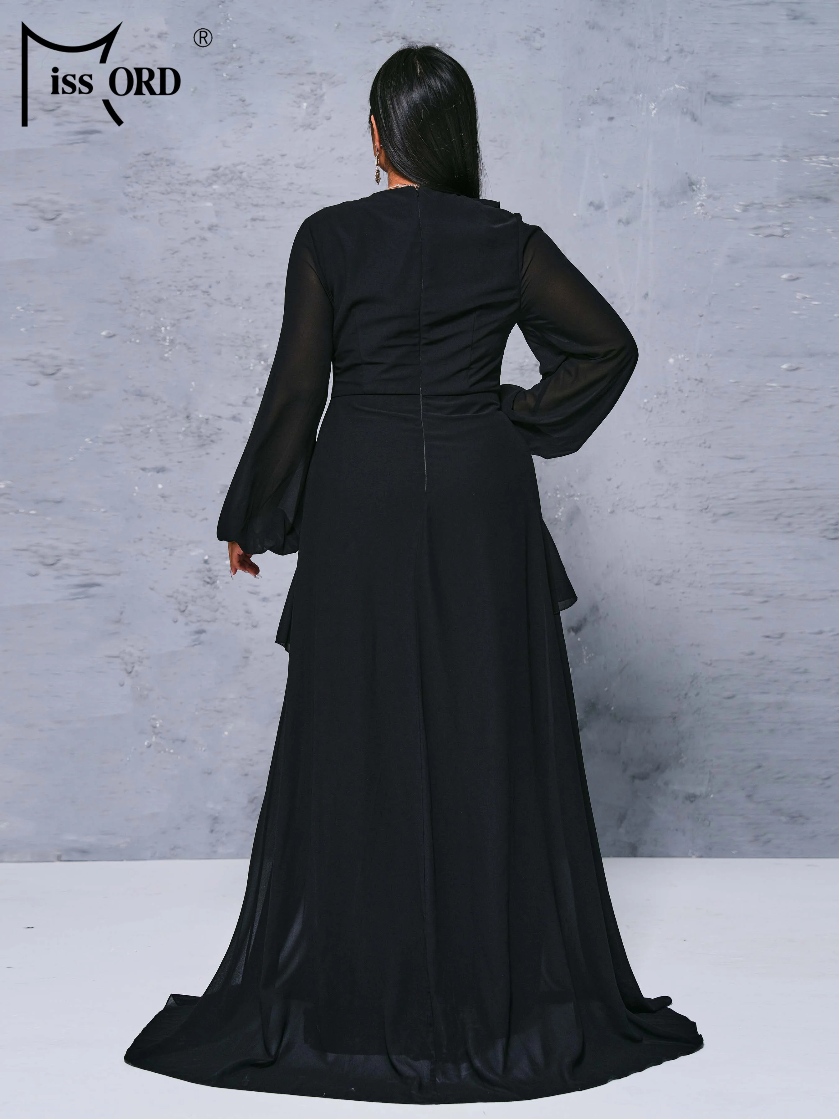 Missord 2024 New Black Plus Size Hot Selling Women Dress Party Elegant Evening Formal Occasion Dresses Dress