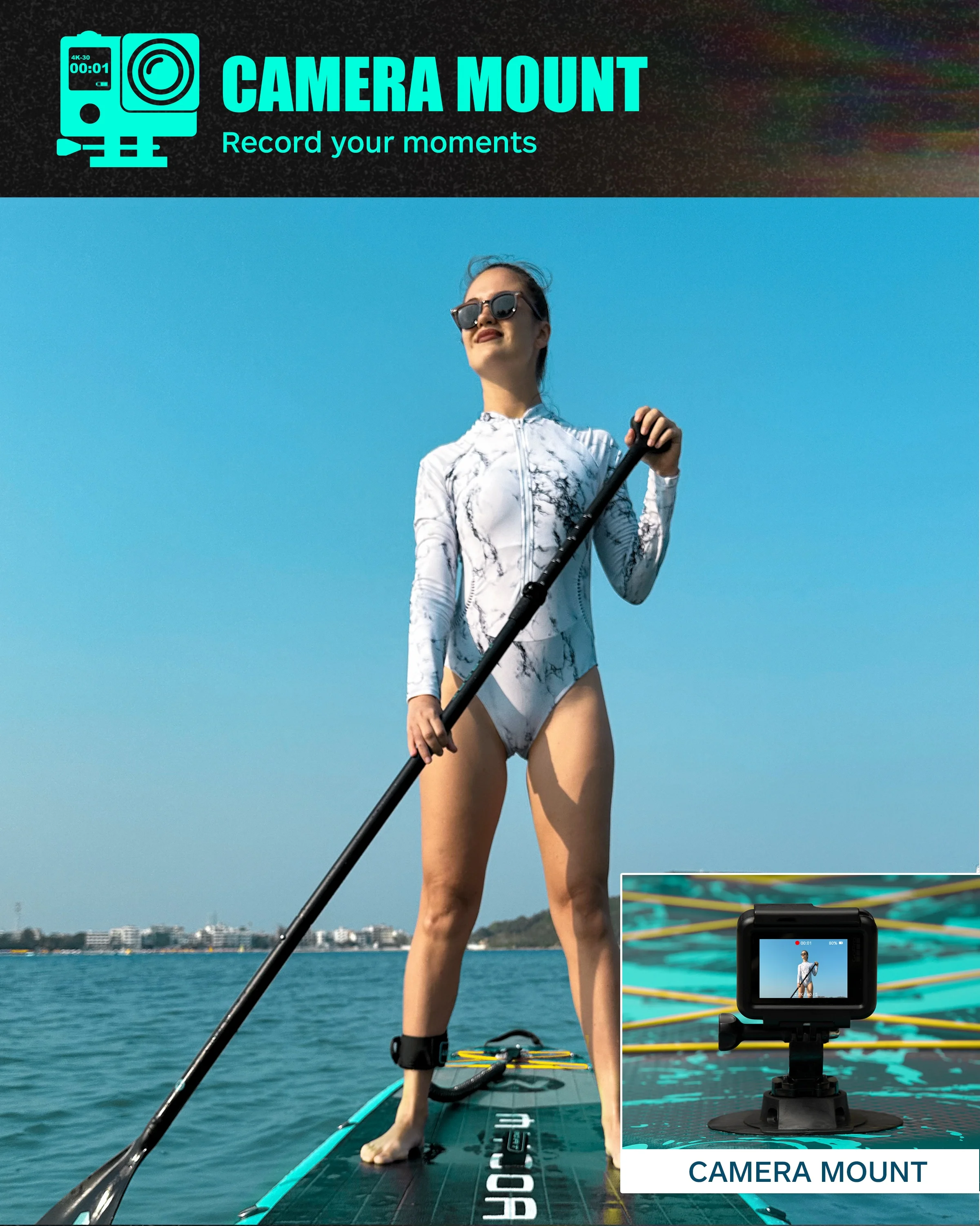 Neues Design Wasserspielgeräte Surfbrett Paddle Board Ständer aufblasbar mit Aca-Kajak-Sitz