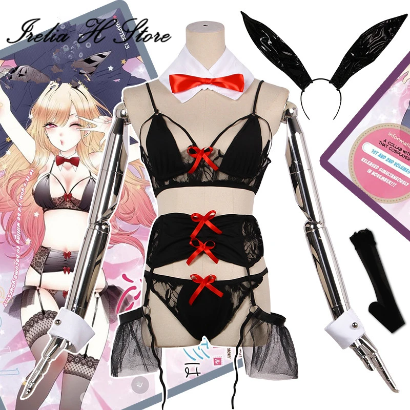 

Irelia H Store Anime My Dress-Up Darling Marin Kitagaw Cosplay Costume Bunny Gril Sexy lingeries Halloween Costumes