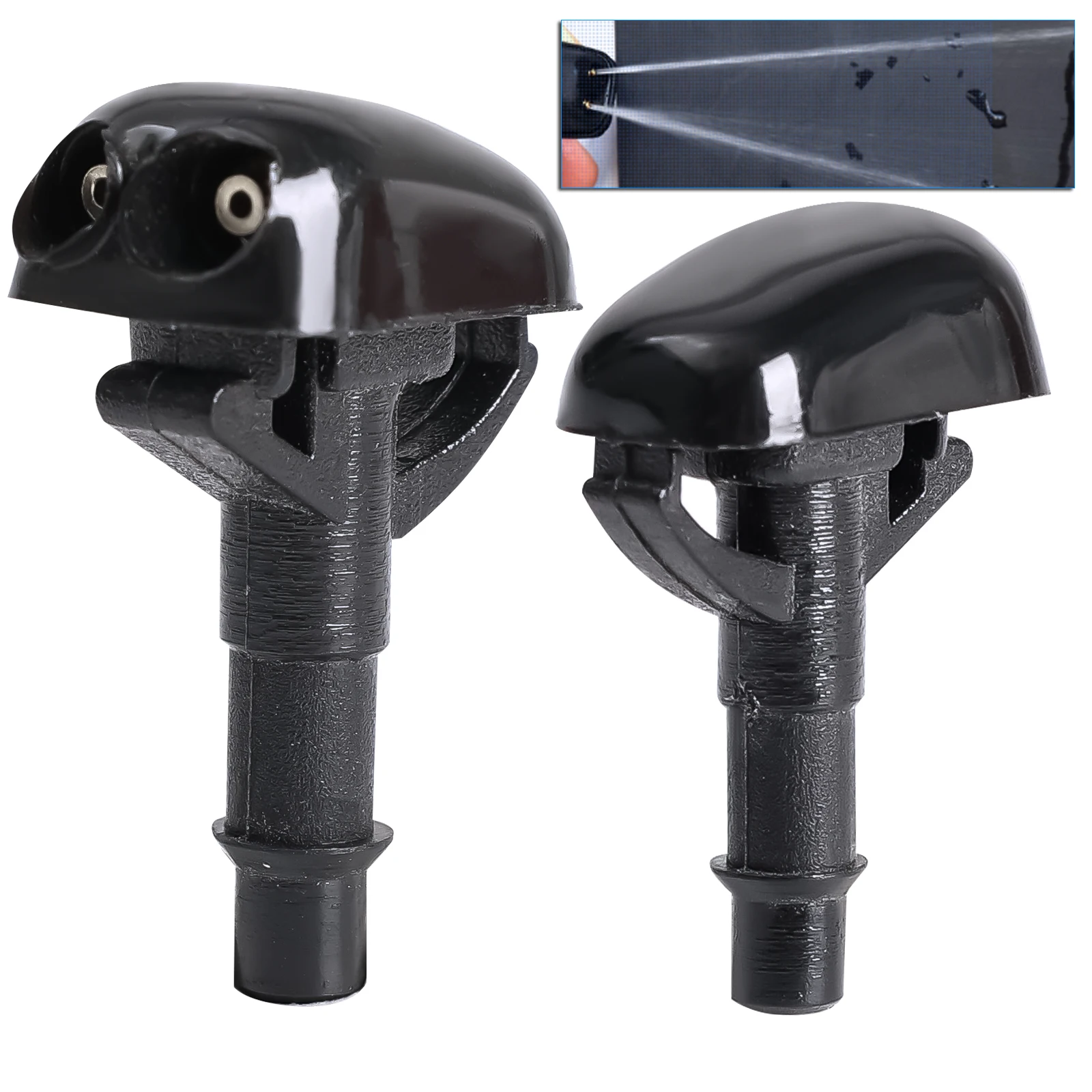 

2Pcs Front Windshield Wiper Washer Jet Nozzle For Mitsubishi Lancer EVO Montero Pajero 1995 - 2005 OE# 8265A083 MR971044