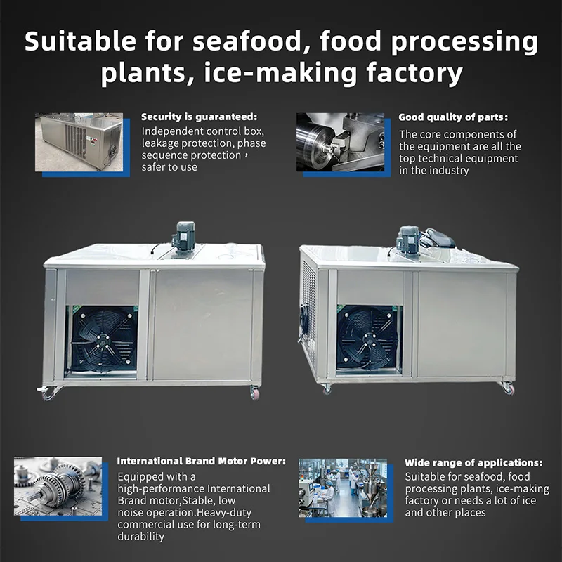 Hot-selling Industrial Ice Block Machine Motor High 3.5kW Power Stainless Steel Shell Commercial Ice Making 400kg Custom