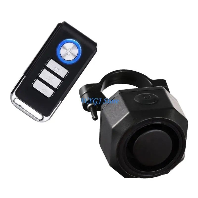 37JE Anti Theft Vibration Detector for Motorcycle 110dB Wireless Bike Alarm with Remote