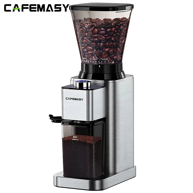 Anti-static Conical Burr Coffee Grinder with 24 Grind Settings Stainless Steel Electric Coffee Beans Grinder Burr for 2-12 Cups