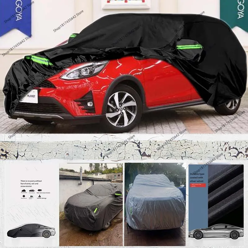 

Автомобильный чехол для Toyota Aqua, уличный полный автомобильный чехол, всепогодный, водонепроницаемый, ветрозащитный, защита от солнца