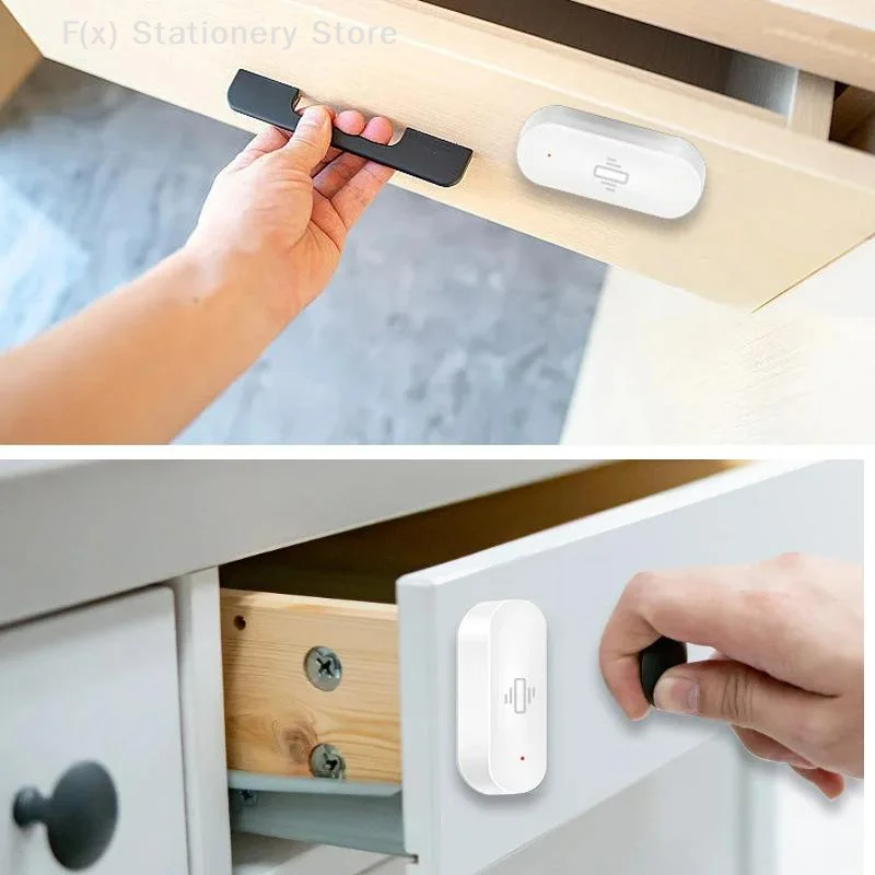 Smart Home Tuya WiFi เซ็นเซอร์สั่นสะเทือน APP การแจ้งเตือนการแจ้งเตือนแบบเรียลไทม์เข้ากันได้กับ Alexa/Google Home Record Security