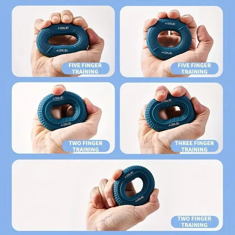 Finger Exercise Hand Grip Exerciser Hand Squeeze Device Hand Exercise Equipment Prevents Finger Numbness Resistance Training
