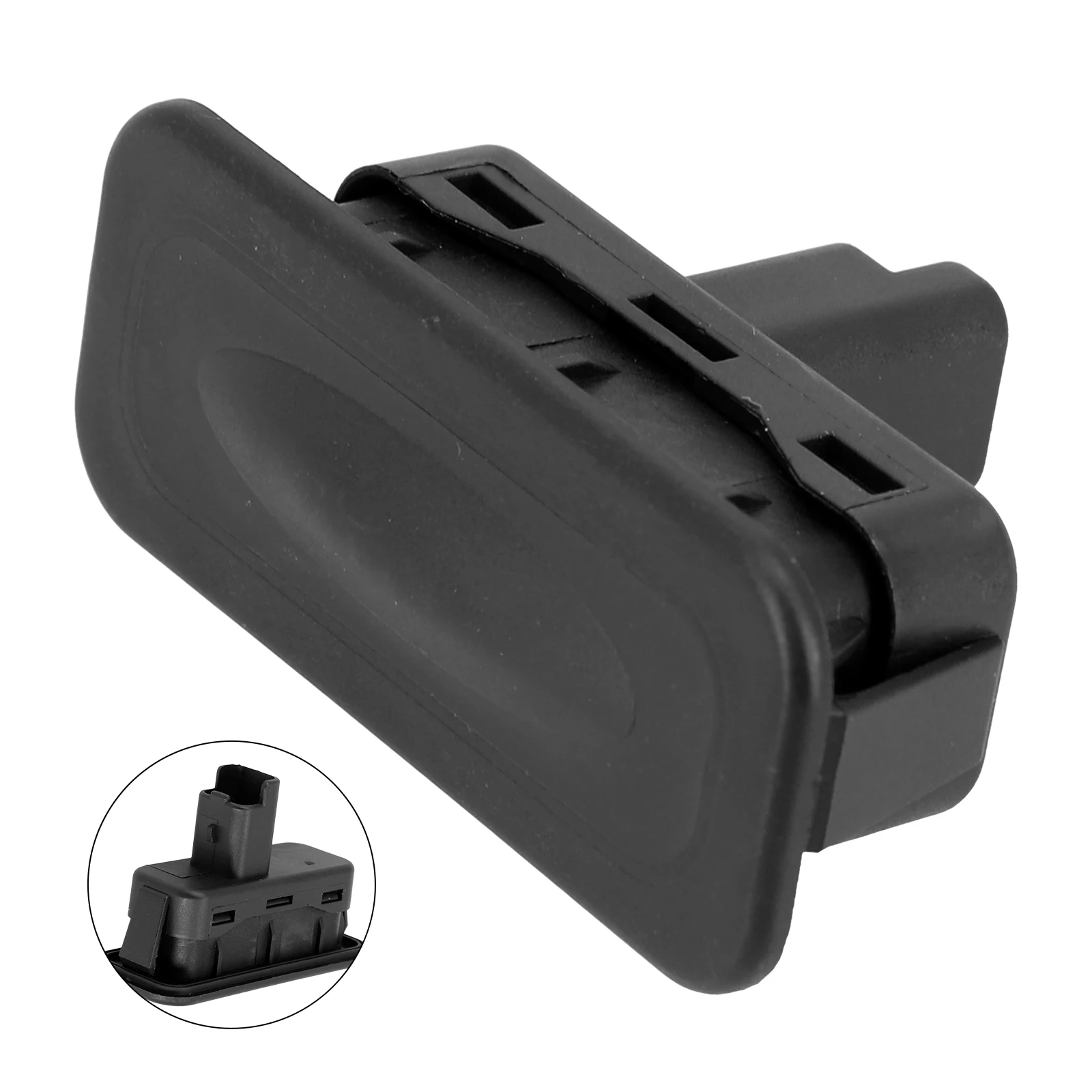 

1x 2Pin Car Tailgate Handle Central Control Lock Switch Trunk Switch 8200076256 For Clio Megane Captur Kangoo Black