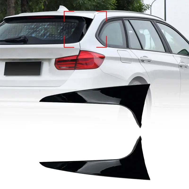 

Для BMW 3 серии F31 Touring Wagon 2012-2018 глянцевый черный Автомобильный задний окно, боковой спойлер багажника, канатовидный сплиттер, автомобильные аксессуары