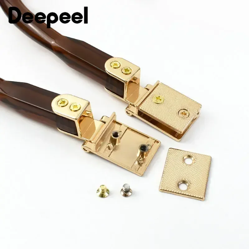 Deepeel-hebilla de Metal en forma de U para mujer, cierre de beso, marco de bloqueo, manija de billetera, accesorios de Hardware de costura DIY,