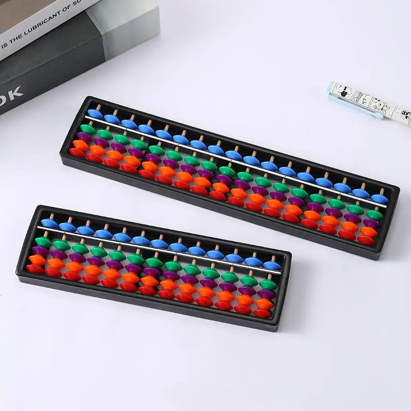 1Pcs Portable Chinese 13/17 Digits Column Abacus Arithmetic Soroban Calculating Counting Math Learning Tool For Children