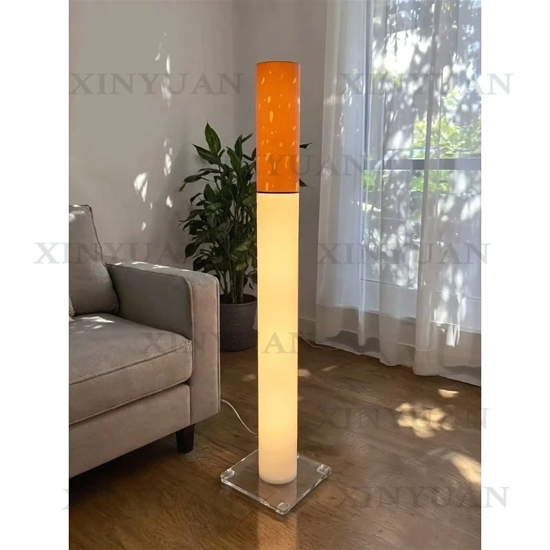 New creative modern cylindrical acrylic smoke LED lamp - storefront welcome props and luminous billboards