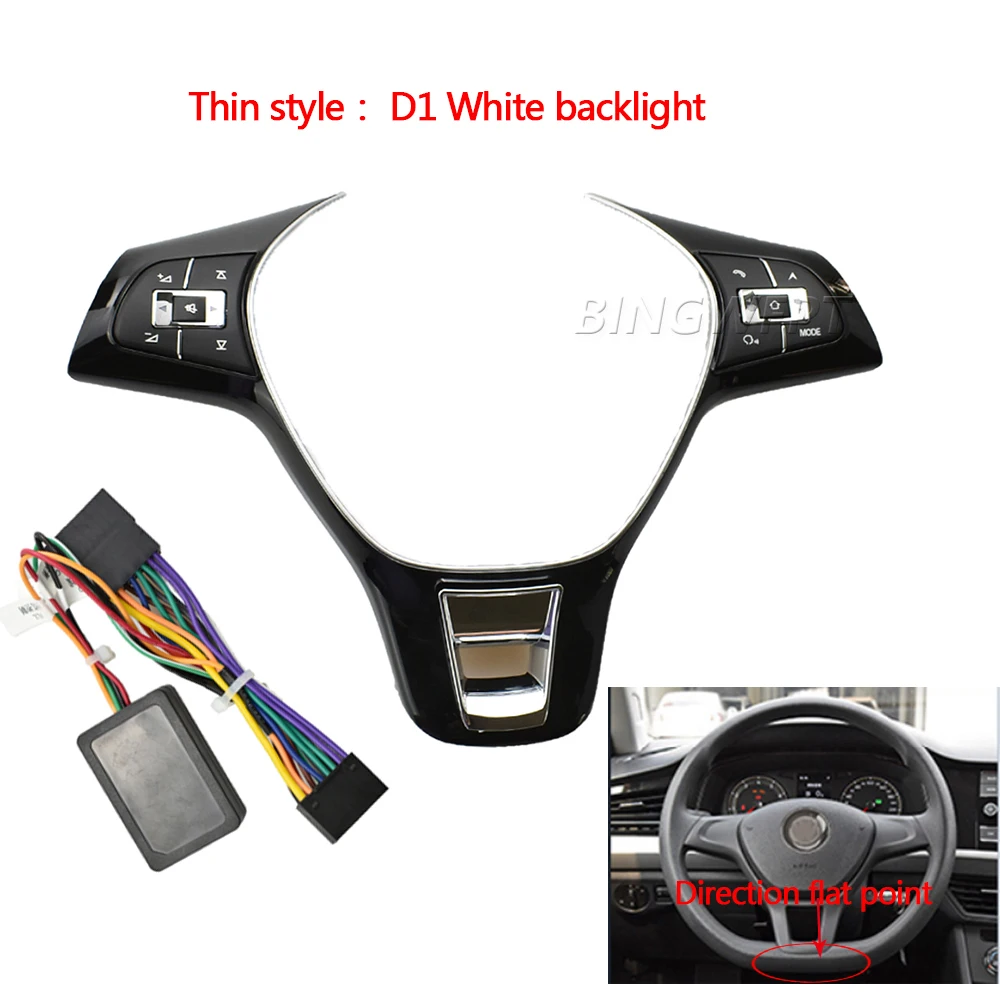 Car Accessori Steering Wheel Button switch volume button audio switch phone button For VW Jetta MK6 Golf 7 Polo Passat hubs